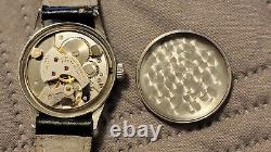 Rare Vintage Jean Louis Roehrich Stainless Steel Military Swiss-Made Manual Wind