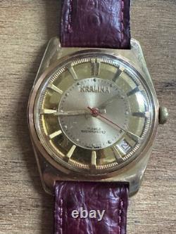 Rare Vintage KRALINA Watch Mechanical, 17 Jewels, Swiss Made A Timeless Clas