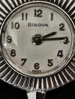 Rare Vintage L4 Swiss Bulova Ladies 10k Rolled Gold Plated Fluted Bezel Watch