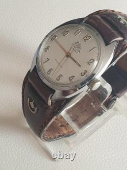 Rare Vintage LEIJONA 17 RUBIS Ref. 376 Antimagnet Incabloc Waterproof Swiss Watch