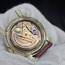 Rare Vintage LOUIS Superautomatic Mens Wrist Watch Fancy Lugs 17 Jewels Swiss