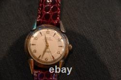 Rare Vintage LOUIS Superautomatic Watch Fancy Lugs 17 Jewels Swiss Rolled Gold