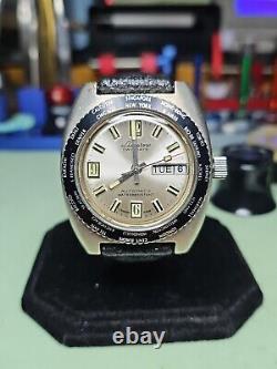 Rare & Vintage LUCERNE Auto Diver Watch WithDay & Date Swiss Made