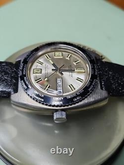 Rare & Vintage LUCERNE Auto Diver Watch WithDay & Date Swiss Made
