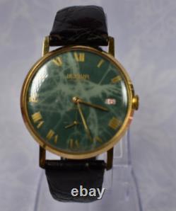 Rare Vintage Le Jour 17 Jewels Incabloc Mechanical Swiss Gold Watch Runs Well