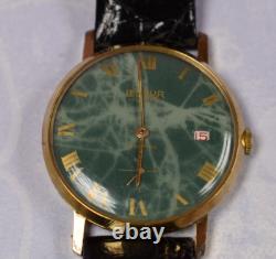 Rare Vintage Le Jour 17 Jewels Incabloc Mechanical Swiss Gold Watch Runs Well