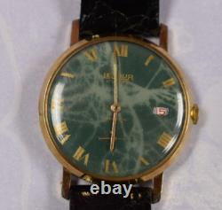 Rare Vintage Le Jour 17 Jewels Incabloc Mechanical Swiss Gold Watch Runs Well