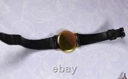 Rare Vintage Le Jour 17 Jewels Incabloc Mechanical Swiss Gold Watch Runs Well