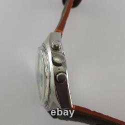 Rare Vintage Lemania 1343 Tissot Navigator Chronograph Men watch Swiss Made