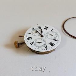 Rare Vintage Longines Movement with Enamel Dial Manual Wind Swiss Made for Parts