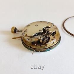 Rare Vintage Longines Movement with Enamel Dial Manual Wind Swiss Made for Parts