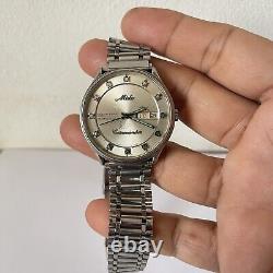 Rare Vintage MIDO Oceanstar Commander Auto day&date, Silver Color Swiss made