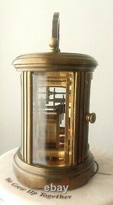 Rare Vintage Matthew Norman Miniature Oval Carriage Mantel Clock Freepost Uk