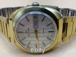 Rare Vintage Men Baylor 37mm Swiss Made17 Jewels Winding Men's Watch Works Great