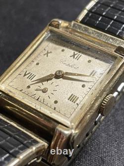 Rare Vintage Men's Cortebert Watch 10K Gold-Filled Manual Wind