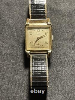 Rare Vintage Men's Cortebert Watch 10K Gold-Filled Manual Wind