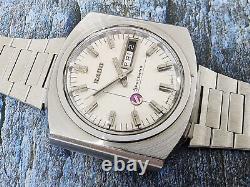 Rare Vintage Men's Rado Spacewing Automatic Day Date 41mm Swiss Made Wrist Watch