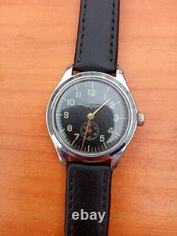 Rare Vintage Men's Swiss Mechanical Military Wristwatch Pilots WW2