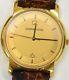 Rare Vintage Men's Universal Geneve 18k Plated Running Swiss Watch