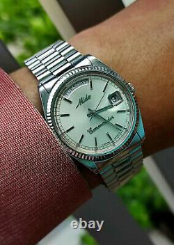Rare Vintage Mido Commander Day Date Mido 8223 authentic swiss made Mens watch
