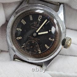 Rare Vintage Mirona Wrist Watch Waterproof Shock Resistant Stainless Steel Swiss
