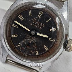 Rare Vintage Mirona Wrist Watch Waterproof Shock Resistant Stainless Steel Swiss