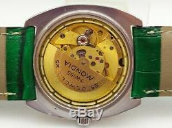 Rare Vintage Mondia Top Second By Zenith As2083 Automatic Mens Wrist Watch Swiss