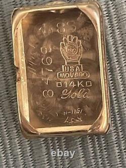 Rare Vintage Movado 14K Solid Gold 17 Jewels Swiss Ladies Watch