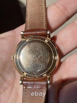 Rare Vintage Movado Gentleman Automatic Men's Watch, De Luxe Dial, 18K Rose Gold