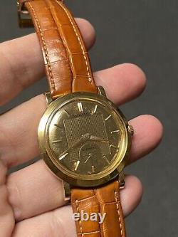 Rare Vintage Movado Gentleman Automatic Men's Watch, De Luxe Dial, 18K Rose Gold