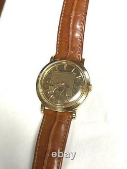 Rare Vintage Movado Gentleman Automatic Men's Watch, De Luxe Dial, 18K Rose Gold