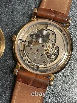 Rare Vintage Movado Gentleman Automatic Men's Watch, De Luxe Dial, 18K Rose Gold