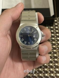 Rare Vintage Movado Sports Edition SE 84.65.877.2 Blue Roman Dial 35mm Swiss