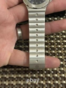 Rare Vintage Movado Sports Edition SE 84.65.877.2 Blue Roman Dial 35mm Swiss