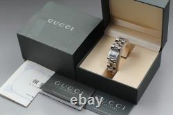 Rare Vintage N MINT in Box Gucci 2305L Black Silver Quartz Ladies Watch JAPAN