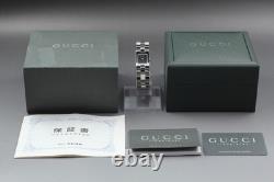 Rare Vintage N MINT in Box Gucci 2305L Black Silver Quartz Ladies Watch JAPAN