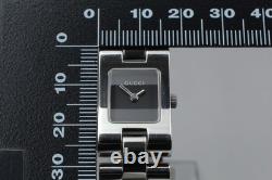 Rare Vintage N MINT in Box Gucci 2305L Black Silver Quartz Ladies Watch JAPAN