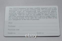 Rare Vintage N MINT in Box Gucci 2305L Black Silver Quartz Ladies Watch JAPAN