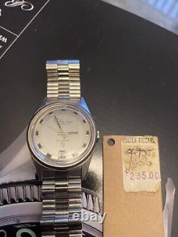 Rare Vintage NOS Lucien Piccard SeaShark Automatic Swiss Made Date Deep Water