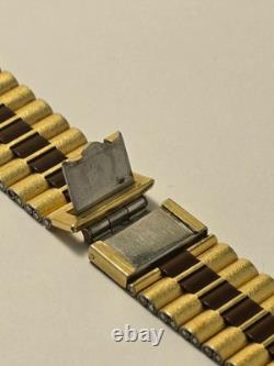 Rare Vintage NSA Swiss Made Two-Tone Rolled Gold Watch Bracelet