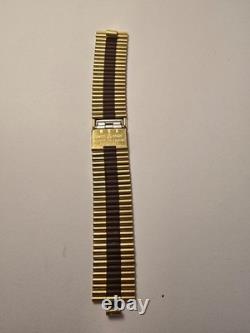 Rare Vintage NSA Swiss Made Two-Tone Rolled Gold Watch Bracelet