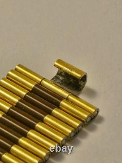 Rare Vintage NSA Swiss Made Two-Tone Rolled Gold Watch Bracelet