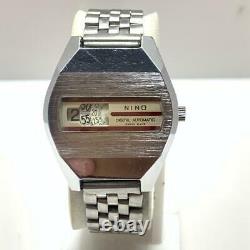 Rare! Vintage Nino Swiss Digital Jump Hour Automatic Men's Watch N902