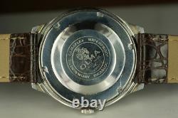 Rare Vintage OLMA Automatic 41 Jewels Day Date 37mm Swiss Made Watch 06501/3-3