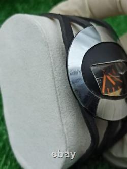 Rare Vintage OMAX SpaceMan Automatic Jumbo Watch Gray Dial 70s Swiss TC25