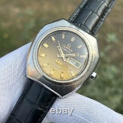 Rare Vintage Omax Crystal 3 Star 25 Jewels Beautiful Dial Swiss Made Men's Watch