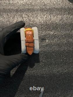 Rare Vintage Oris Swiss Made Hand Wind Men's Watch BRWN WHT FACE