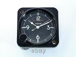 Rare Vintage PAA Pan American Airlines Swiss Aircraft Cockpit 8 Day Clock