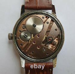 Rare Vintage PONTOSA Wehrmacthswerk 17Rubis Cal. AS1130 Swiss Made From50's