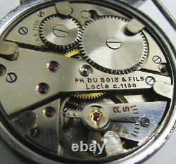 Rare Vintage Ph. DuBois & Fils Swiss WW2 German D-U Mens Watch AS 1130 15J 1940